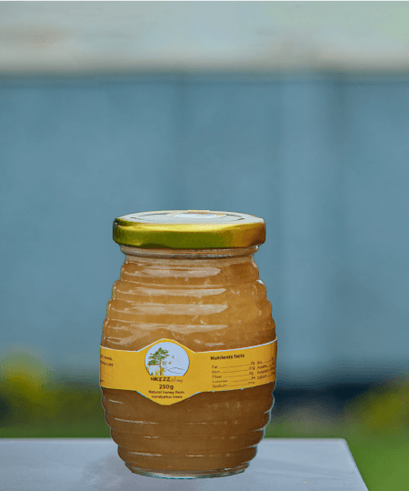 250g natural honey eucalypltus glass